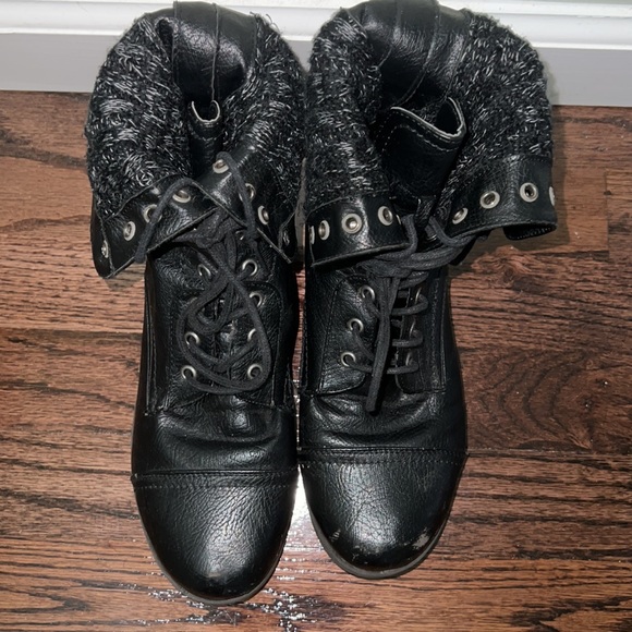 Black Combat Boots - Picture 5 of 8